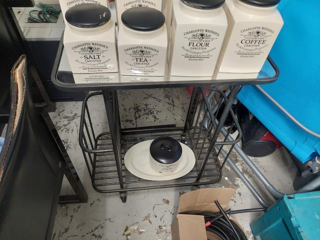 Sierpotten met tafeltje, Ophalen of Verzenden