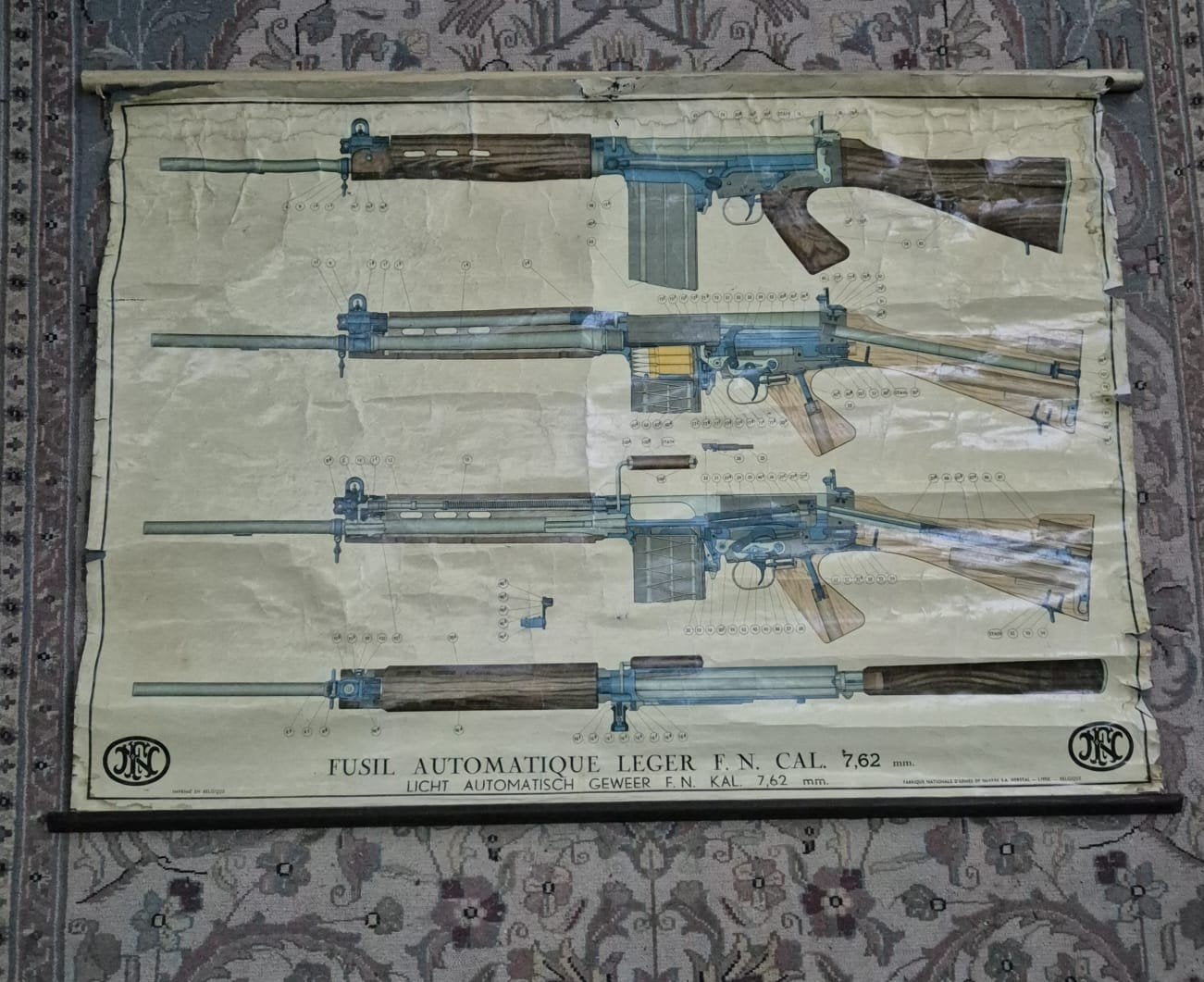 affiche Fabrique d arme FN HERSTAL, Ophalen