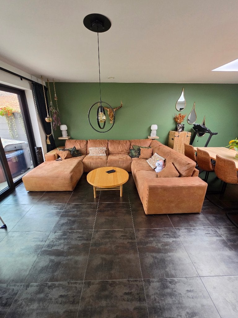 Mooie luxe design zetel, Maison & Meubles, 150 cm ou plus, Comme neuf, Banc d'angle, 300 cm ou plus