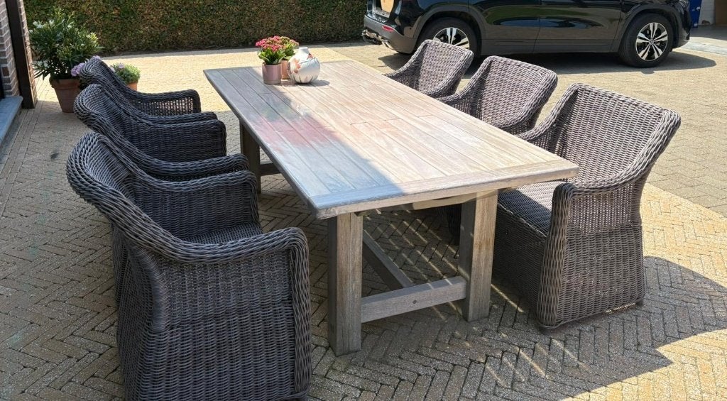 6 tuinstoelen, Ophalen, Zo goed als nieuw, Kunststof