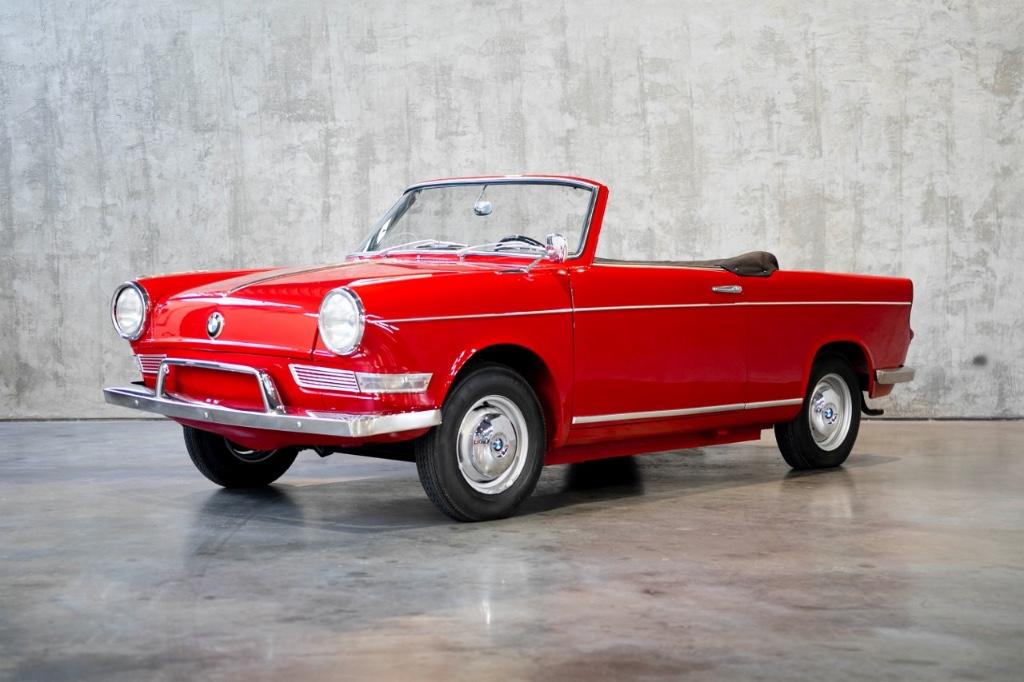 BMW 700S Cabriolet uit 1965, Auto's, BMW, Cabriolet, Leder, Bedrijf, 2 deurs