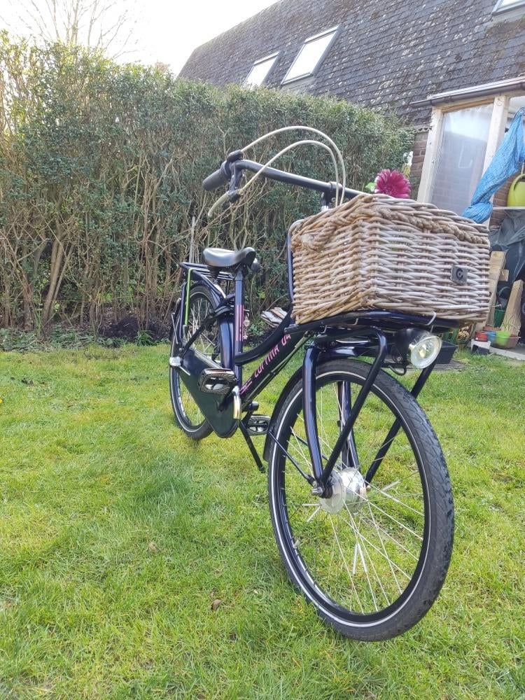 Cortina U4 Mini 24inch,3v, meisjesfiets, Naaf + mand(8j-12j), Fietsen en Brommers, Ophalen, Cortina U4,3v,24inch,Naafdynamo, 24 inch