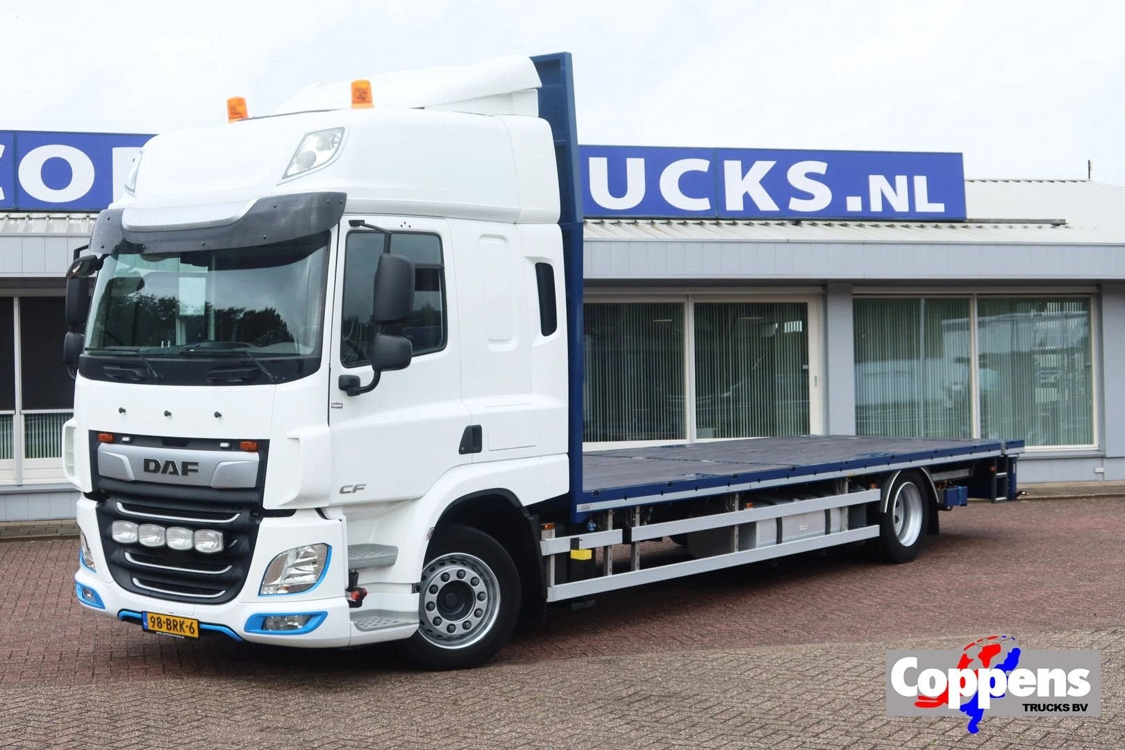DAF CF 410 Open Laadbak / 4 SEATS!, Automaat, ABS, Wit, Bedrijf