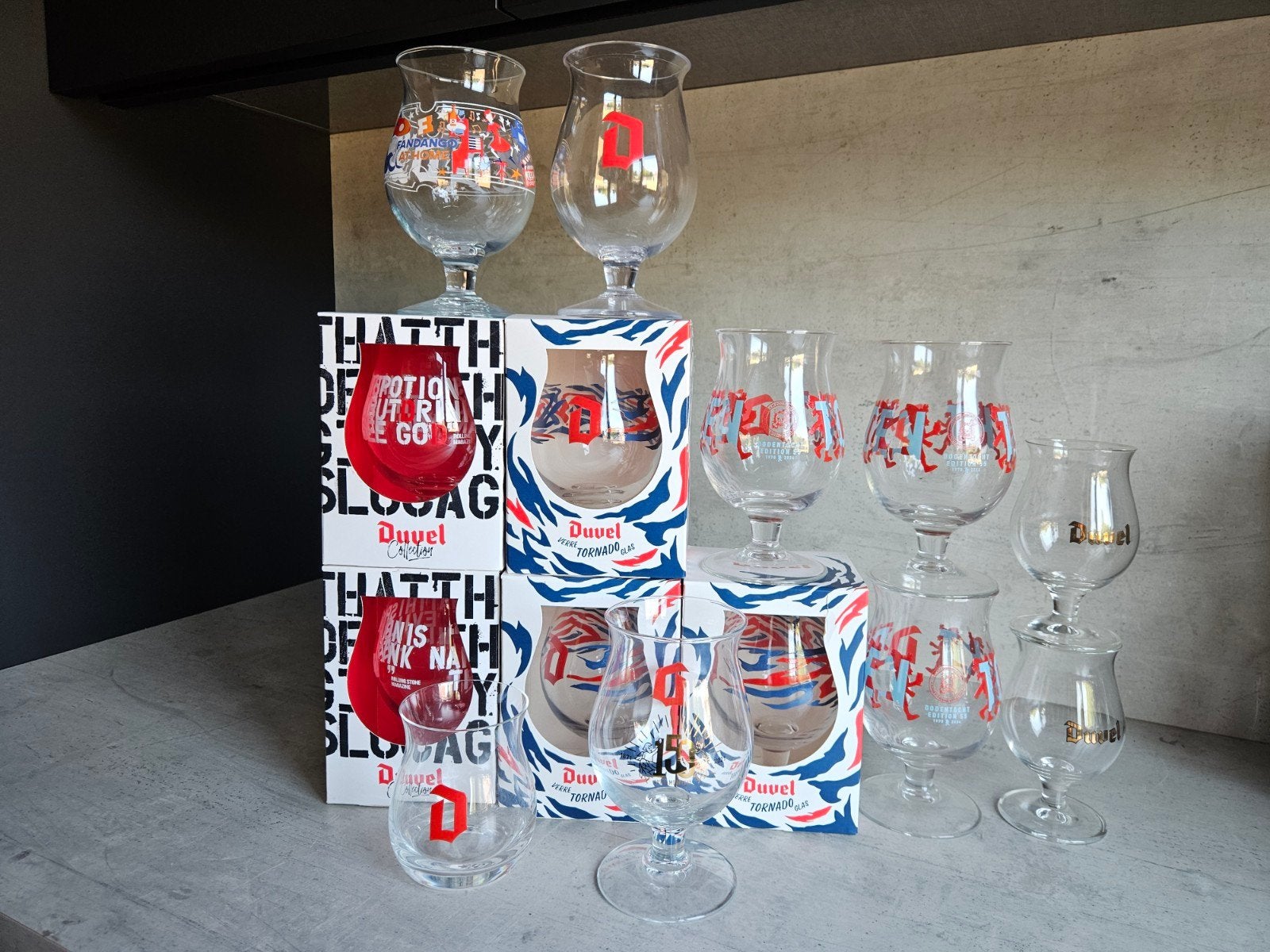 Duvel glazen, Verzamelen, Glas en Drinkglazen, Nieuw, Bierglas, Ophalen