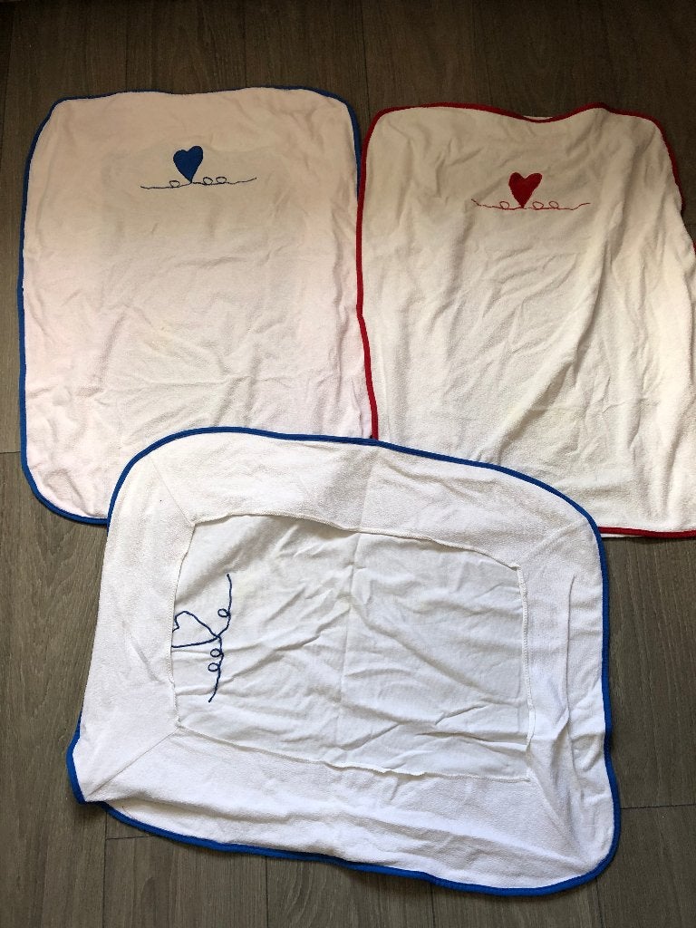 3 housses de coussin a langer, Enfants & Bébés, Enlèvement, Comme neuf, Autres types