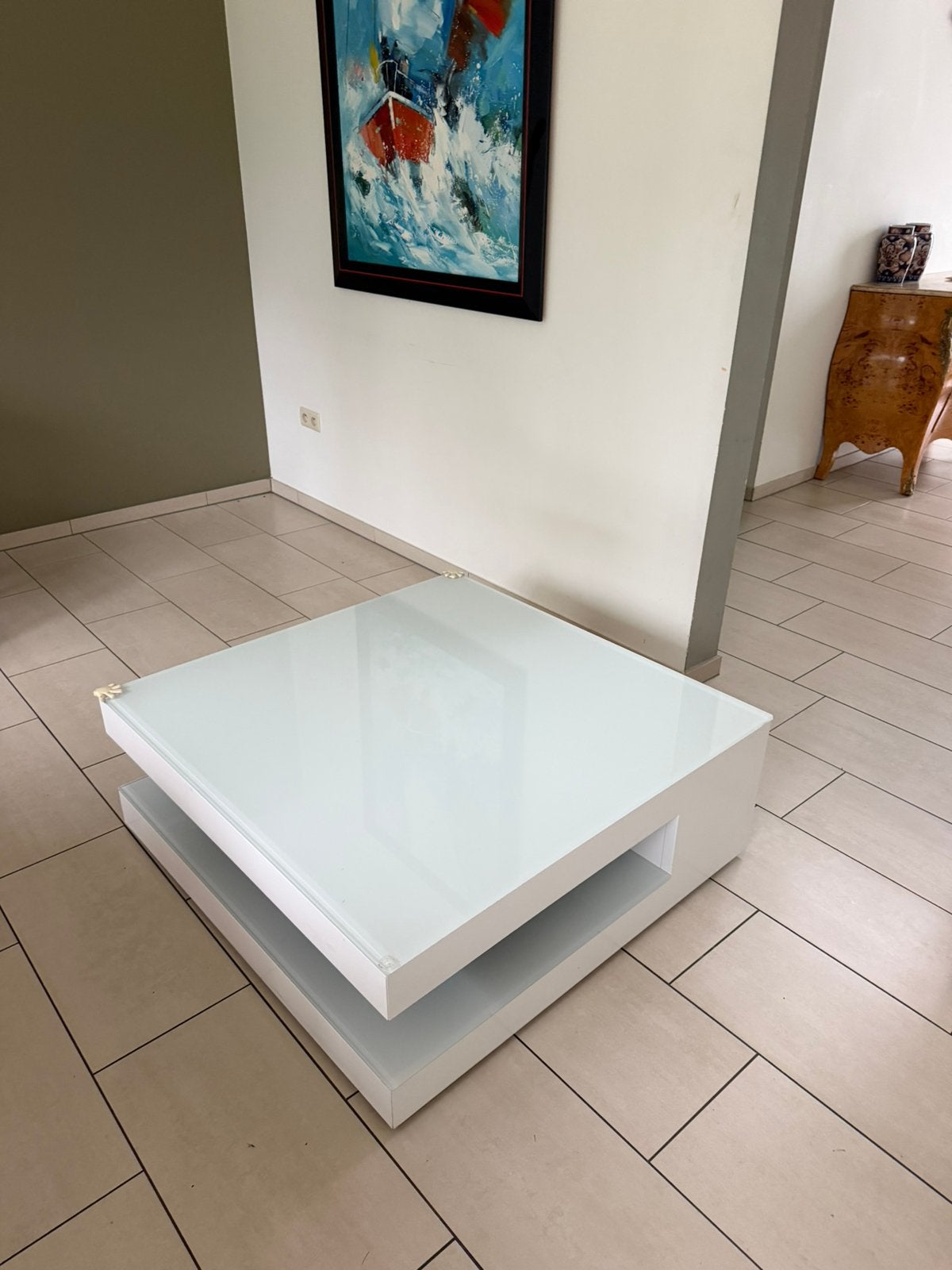 Design salontafel , koffietafel, Ophalen, Zo goed als nieuw