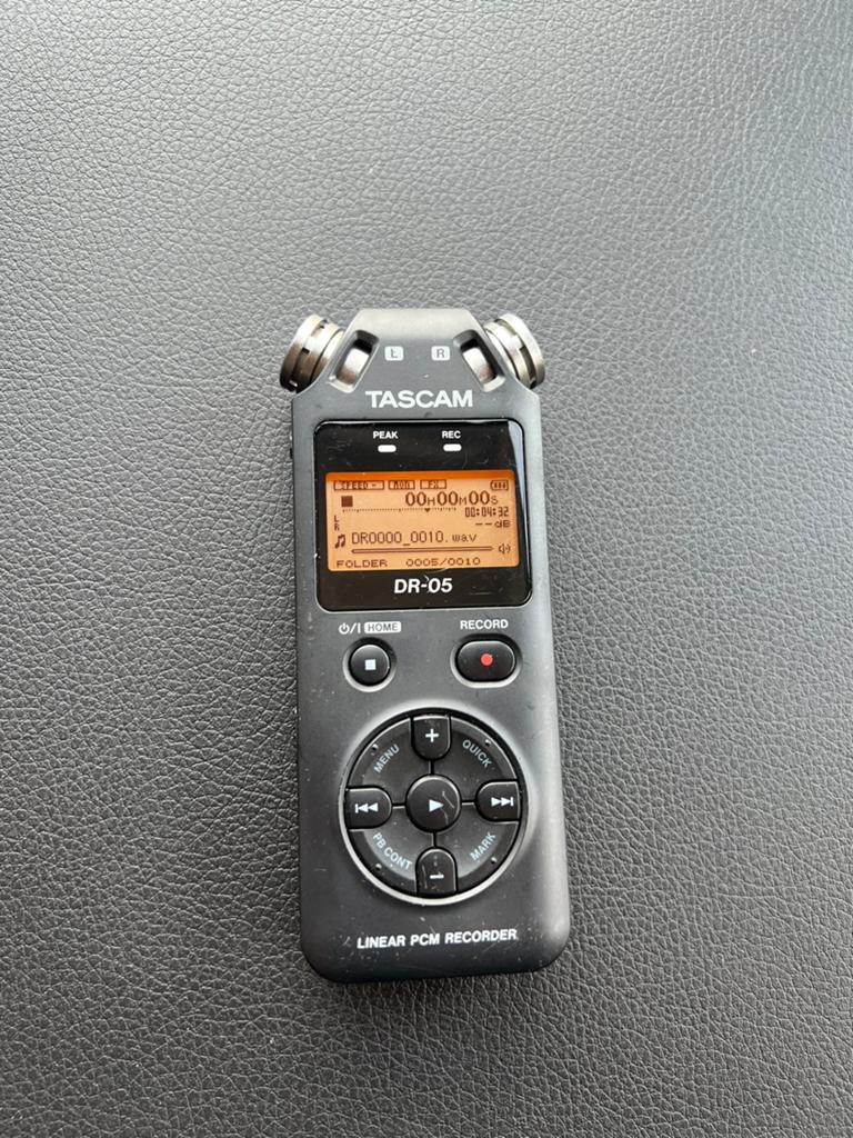 Tascam DR-05 V2 recorder, Audio, Tv en Foto, Professionele apparaten, Ophalen of Verzenden, Gebruikt, Audio
