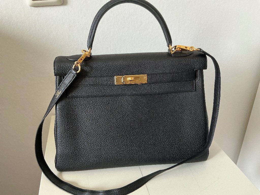 Hermes kelly, Handtassen en Accessoires, Tassen | Damestassen, Ophalen, Zo goed als nieuw, Zwart, Handtas