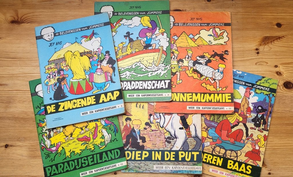JOMMEKE 3,9,11,12,17,26, Boeken, Jef Nys., Ophalen of Verzenden, Zo goed als nieuw, Meerdere stripboeken