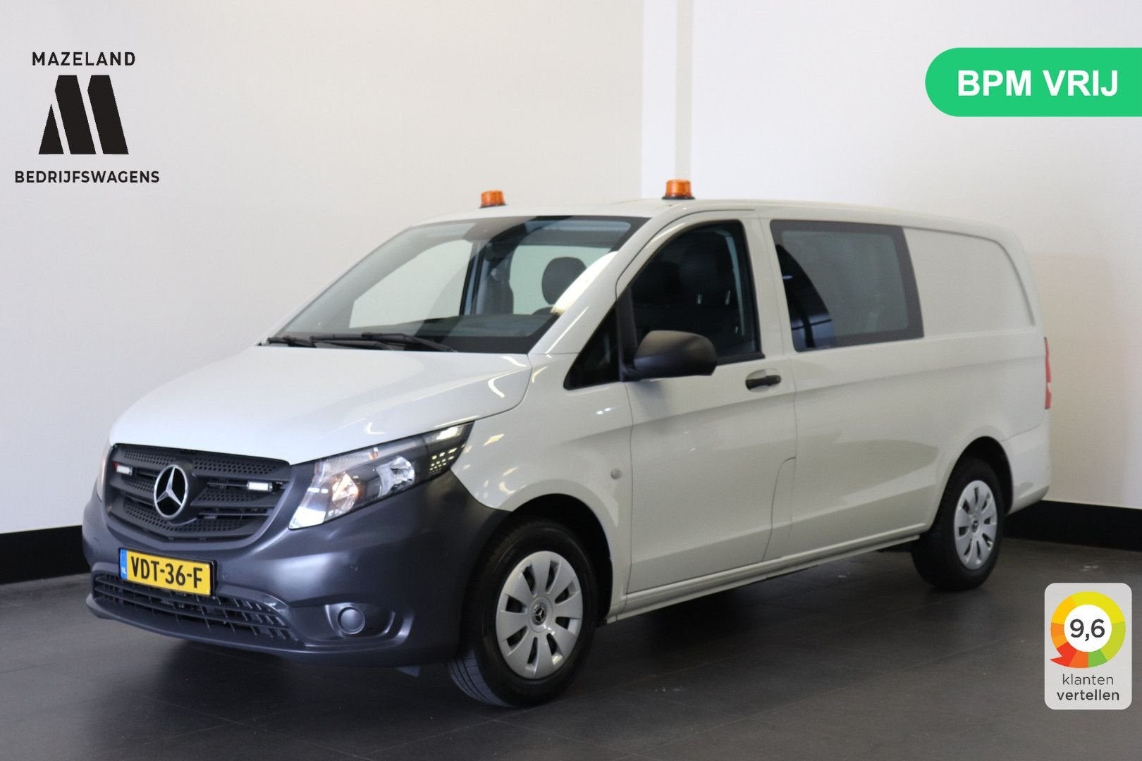 Mercedes-Benz Vito 114 CDI Lang Automaat Dubbele Cabine EURO, Auto's, Automaat, Parkeersensor, 207 g/km, Wit
