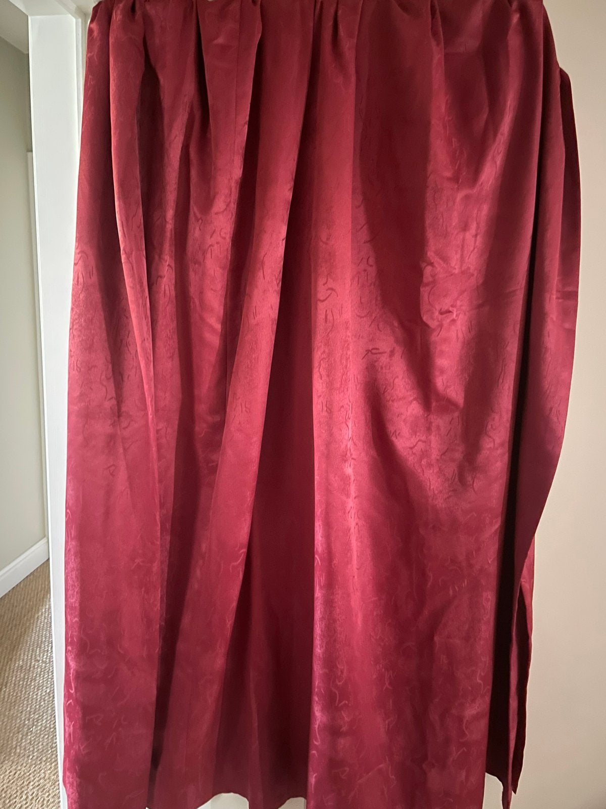 Superbes rideaux rouge vin de la marque Heytens, Rouge, Autres marques, Enlèvement ou Envoi, Double rideau