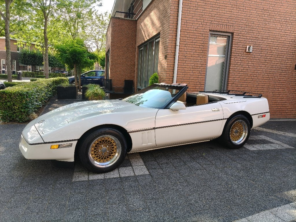 Chevrolet Corvette Convertible L98 86 zeer mooi, Auto's, Chevrolet, Automaat, Cabriolet, Wit, Leder