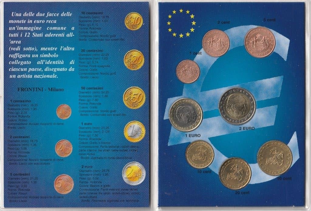 SET MONACO 2001 ZELDZAAM, Ophalen of Verzenden, Monaco
