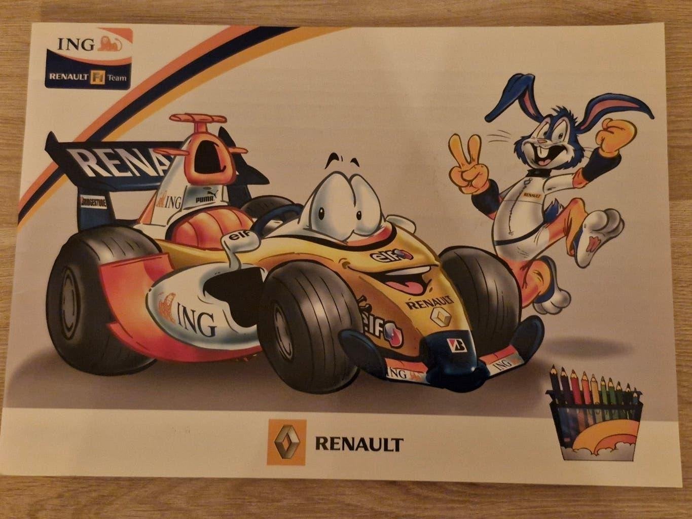 Reclame , kleurboek, Renault F1 team, ING, Elf, nieuw 2007, Verzamelen, Ophalen of Verzenden, Nieuw, Formule 1