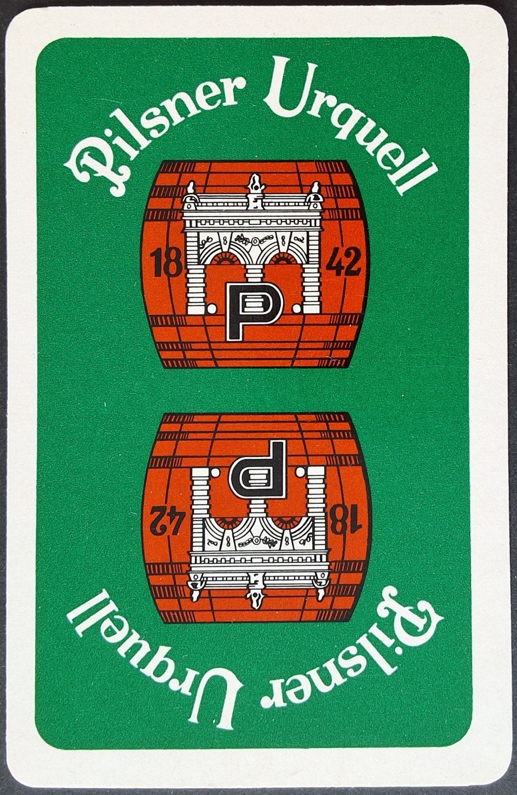 1 Speelkaart  Pilsner Urquell, Verzamelen, Ophalen of Verzenden