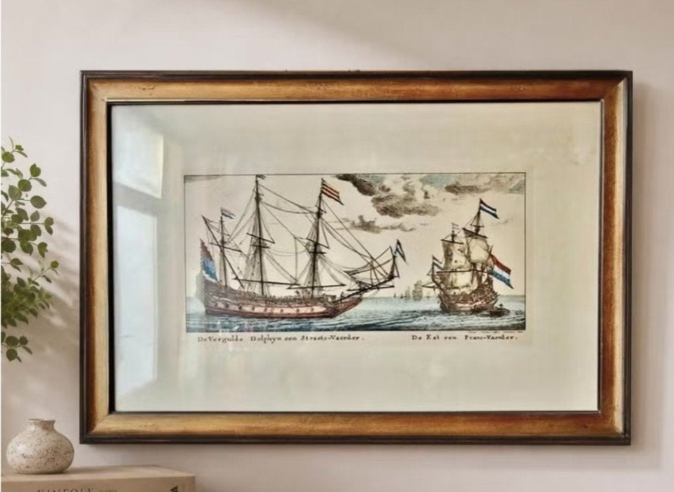 Decoratieve kader met ship, Ophalen