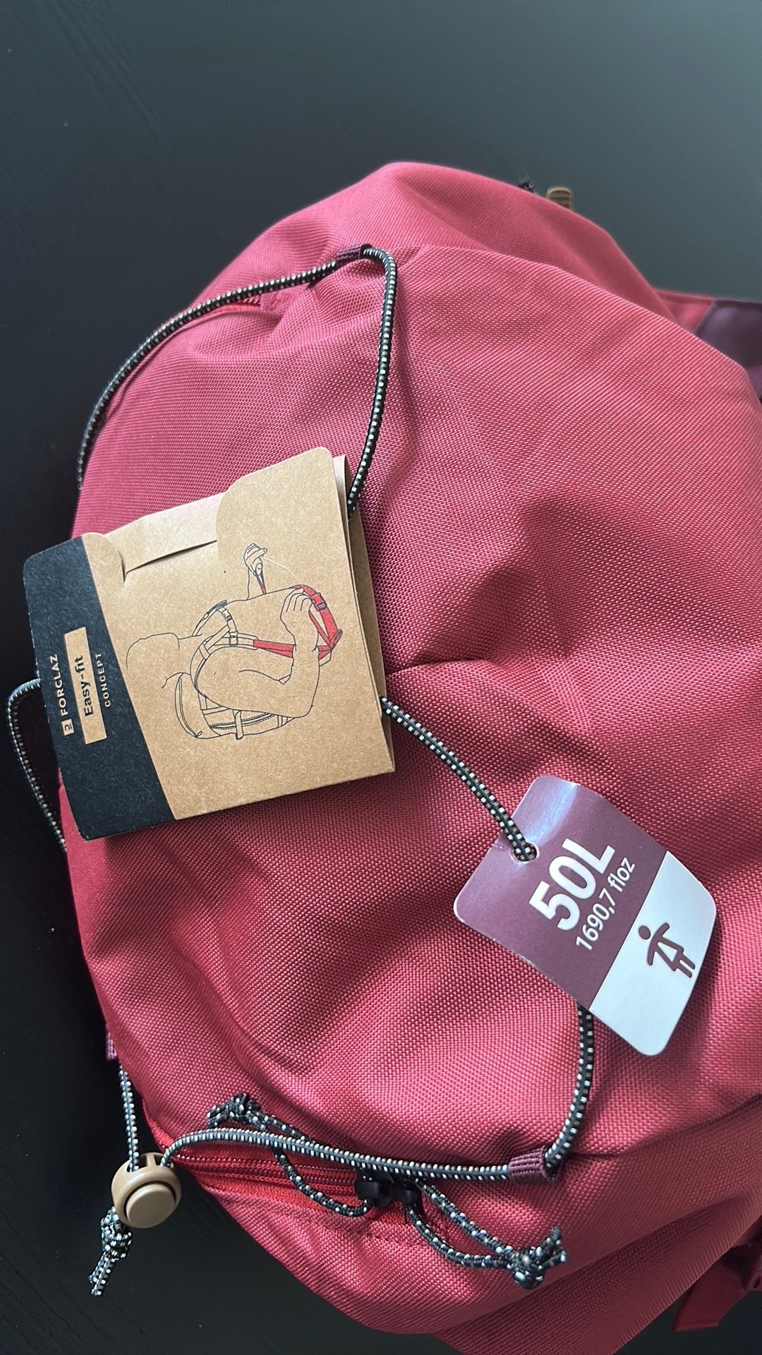 Forclaz trekkingsrugzak 50l dames, Ophalen, Nieuw