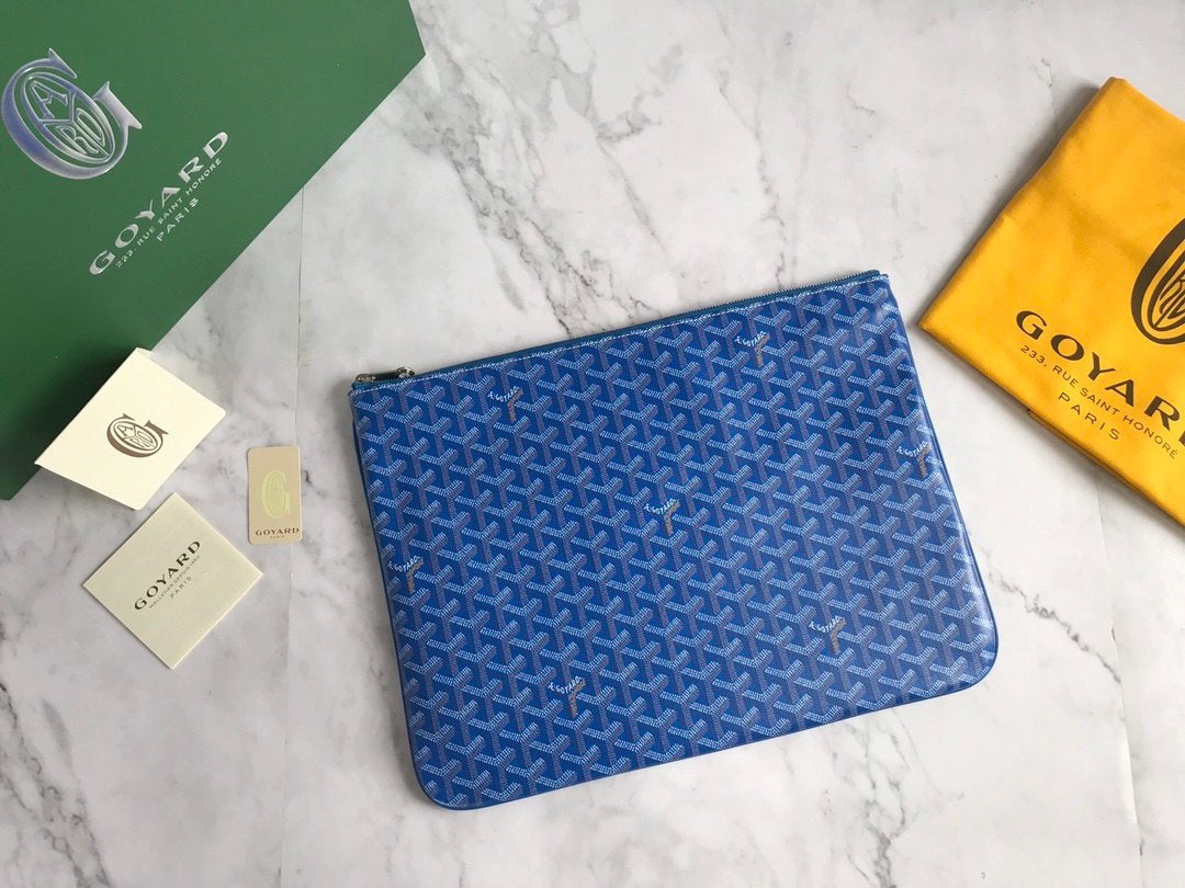 Pochette Goyard Senate M, Enlèvement ou Envoi, Neuf, Bleu