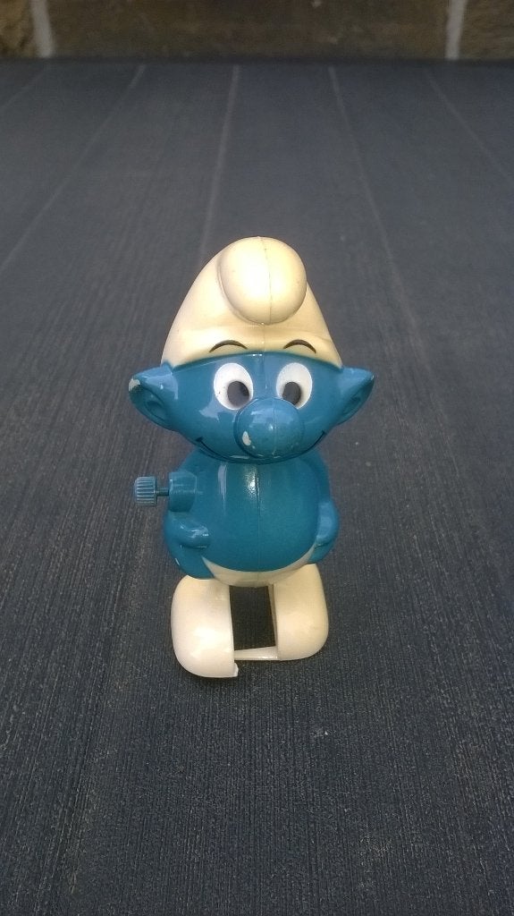 Schtroumpf Automat – objet mécanique, Collections, Schtroumpfs, Enlèvement ou Envoi, Utilisé, Autres Schtroumpfs, Poupée, Figurine ou Peluche