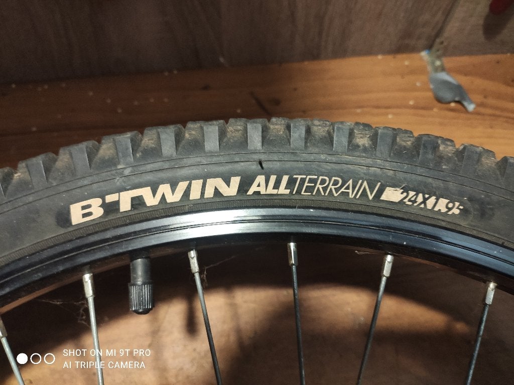 Roues pour VTT 24", Vélos & Vélomoteurs, B'twin decathlon, Enlèvement, Utilisé, Aluminium