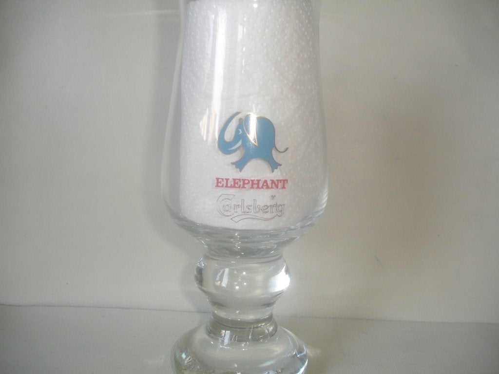 Bierglas Carlsberg Elephant, 0,5 liter, Verzamelen, Biermerken, Zo goed als nieuw, Glas of Glazen, Overige merken, Ophalen of Verzenden