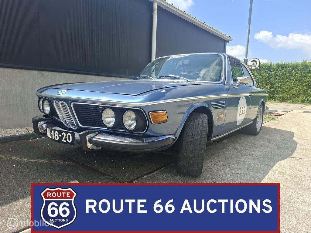 BMW 2800 CS | 1970 | Route 66 Auctions, Autos, Oldtimers & Ancêtres, Achat, Entreprise, Boîte manuelle, Autre carrosserie