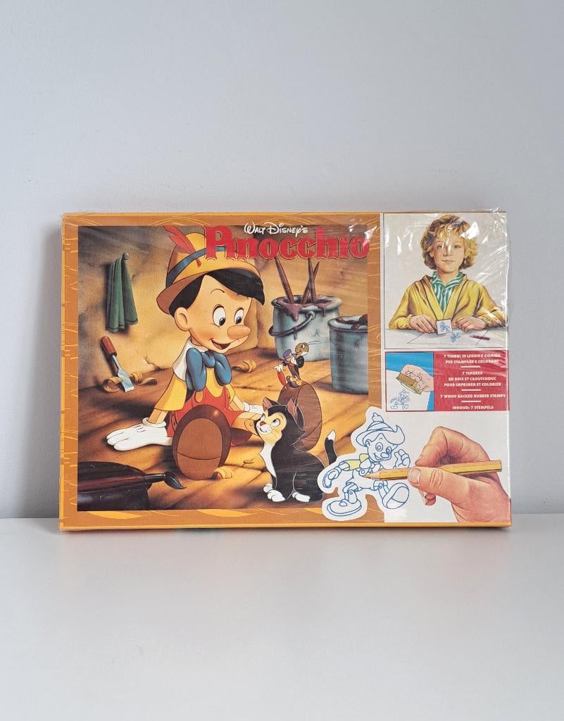 Vintage Disney Pinocchio Stempelset (nieuw - sealed), Verzamelen, Ophalen of Verzenden, Peter Pan of Pinokkio, Nieuw, Overige typen