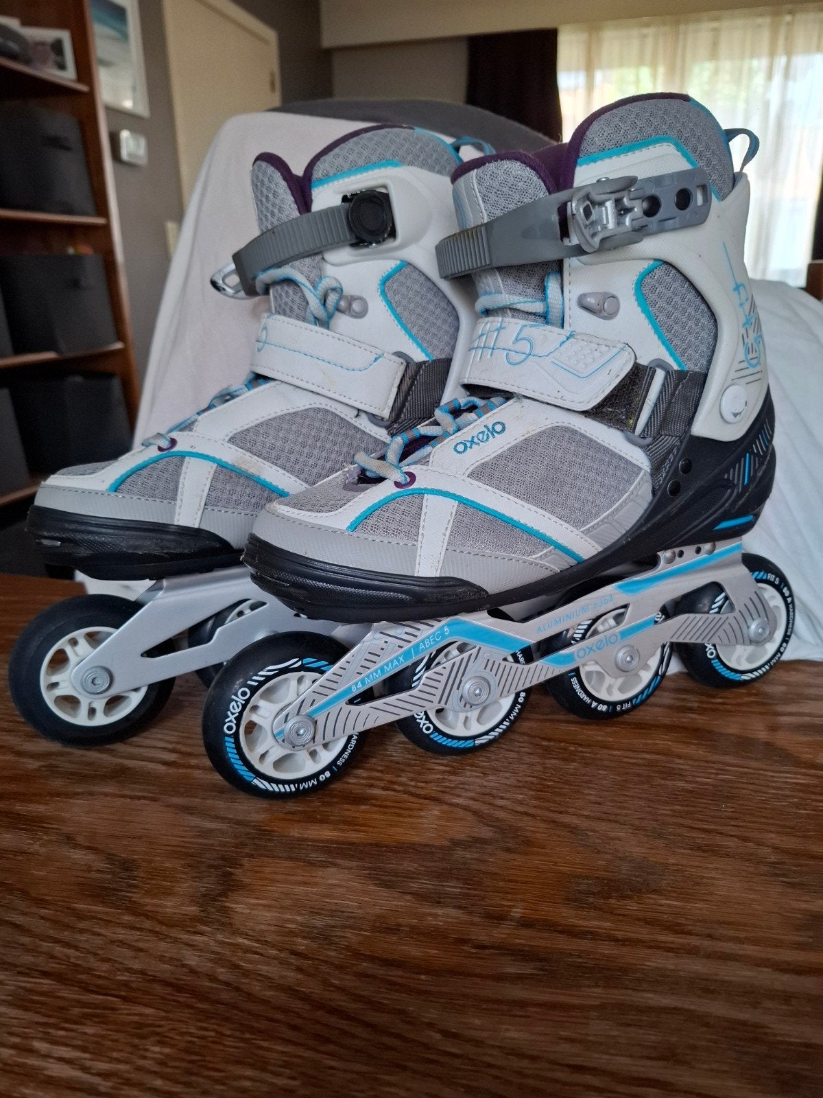 Oxelo Rollerblades / Inline Skates–Maat 39–Aluminium frame, Sport en Fitness, Skeelers, Ophalen
