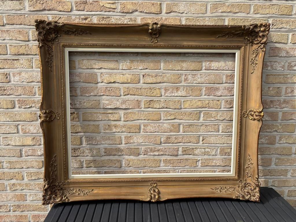 Mooie barokke kader voor schilderij, spiegel van 80 x 60 cm., Huis en Inrichting, Woonaccessoires | Lijsten, Gebruikt, Ophalen
