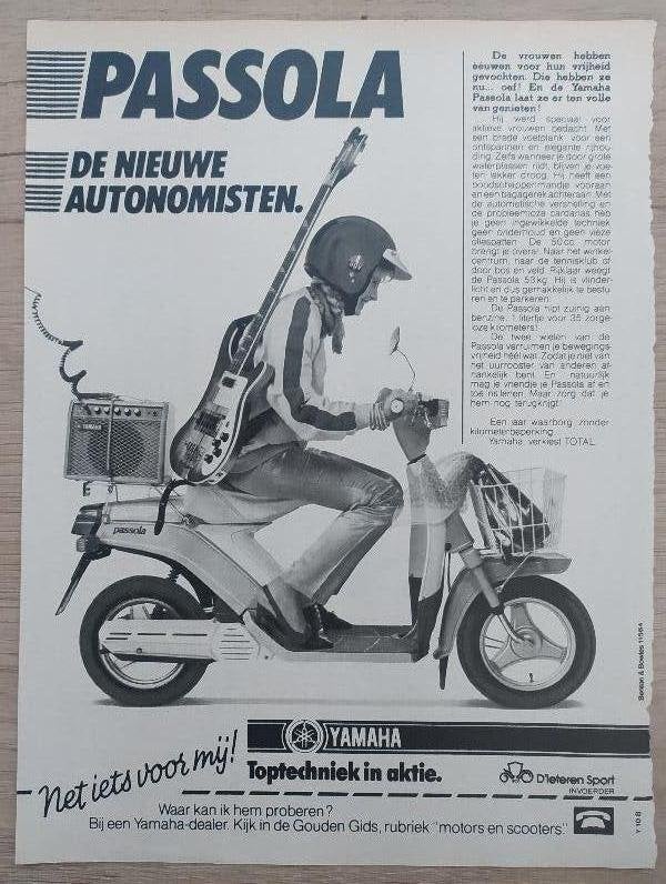 advertentie uit tijdschrift Joepie - Yamaha Passola ( 1982 ), Verzamelen, Ophalen of Verzenden