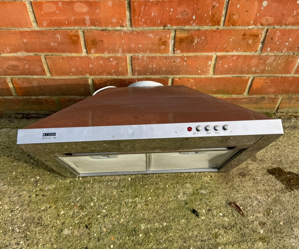 Zanussi afzuigkap met verlichting, Ophalen, Gebruikt, Inbouw, Wandschouwkap