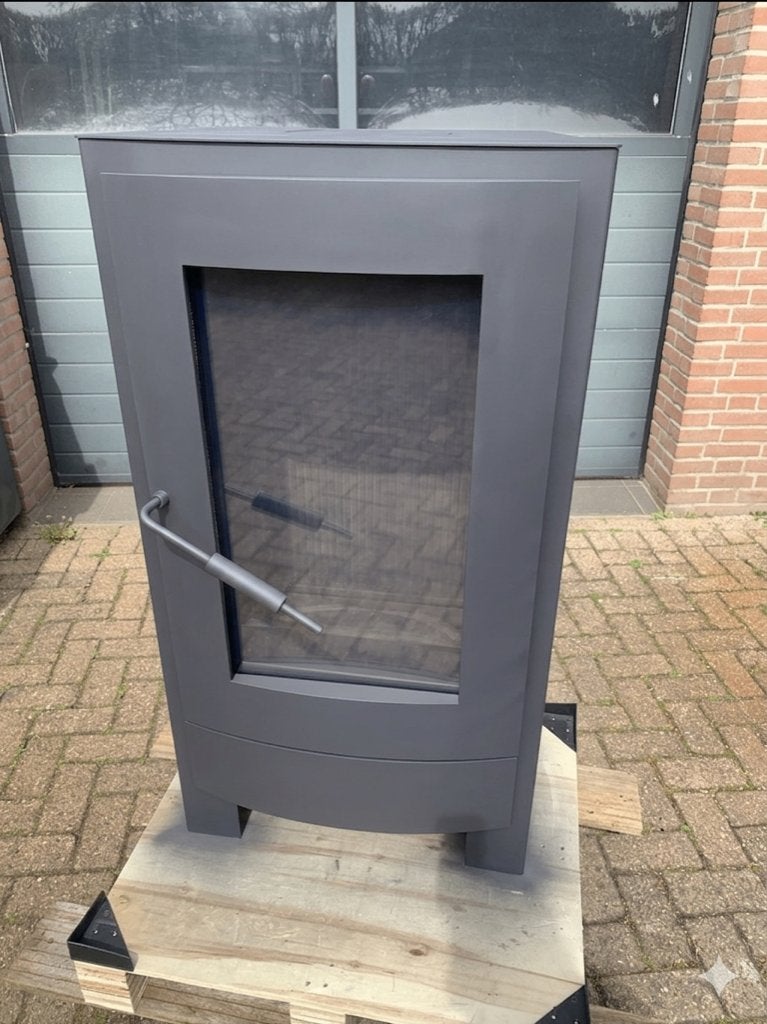 Nestor Martin houtkachel 8 kw vermogen., Ophalen, Gebruikt, Vrijstaande haard, Houthaard