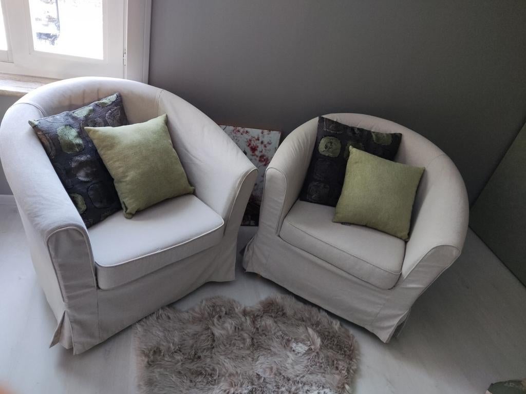 2 fauteuils Tullsta comme neufs, Maison & Meubles, Moins de 75 cm, Comme neuf, Enlèvement, 75 à 100 cm
