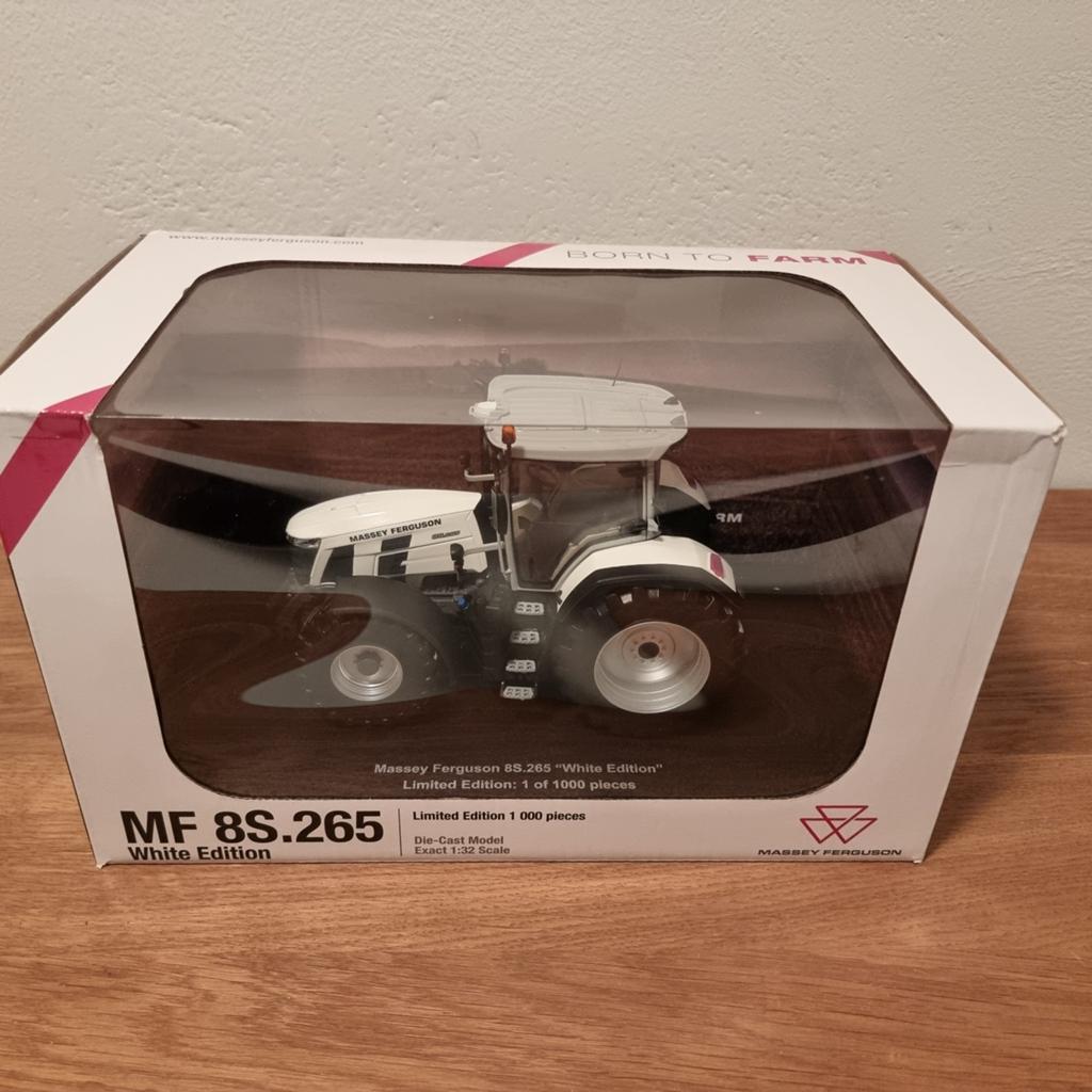 Massey Ferguson 8S.265 White Universal Hobbies, Enlèvement ou Envoi, Neuf, Tracteur et Agriculture, Universal Hobbies