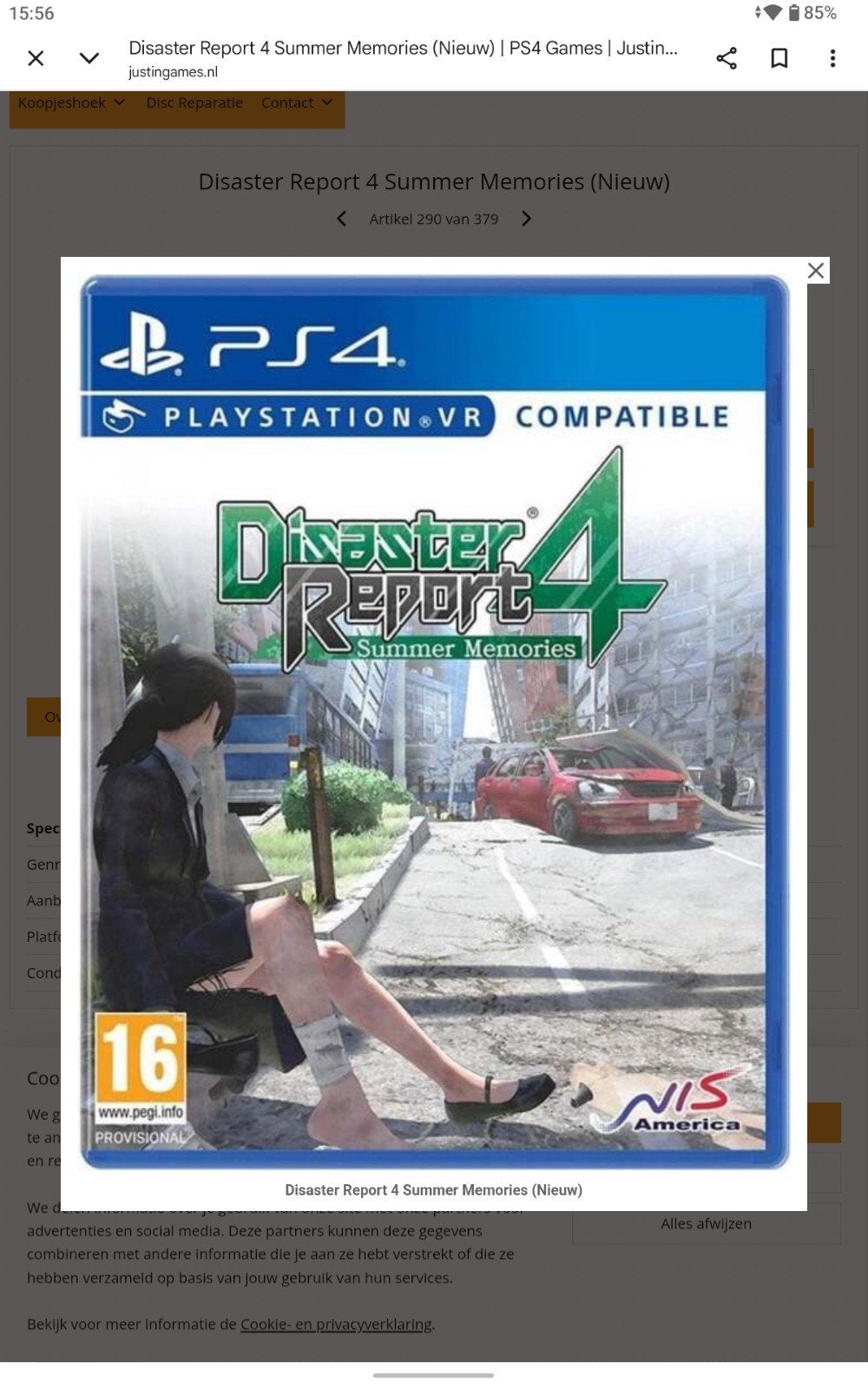 Disaster report 4 PS 4, Games en Spelcomputers, Ophalen of Verzenden