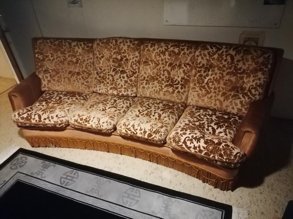 4-zit zetel, Ophalen, Gebruikt, Minder dan 75 cm, Stof