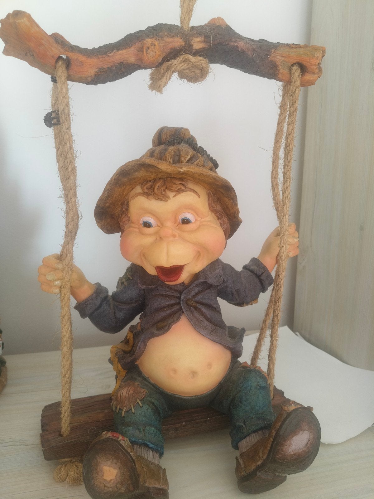 Laafje op schommel, Collections, Efteling, Enlèvement, Comme neuf, Statue ou Poupée