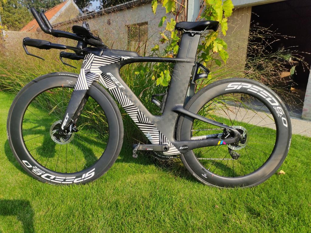 TT, triathlon, tijdritfiets, Felt IA advanced Sram red, S, 49 tot 53 cm, Ophalen, Zo goed als nieuw, Schijfrem