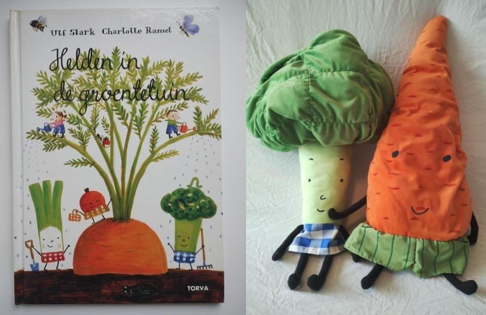 Helden in de groentetuin: boek + 2 knuffels, Enlèvement ou Envoi, Neuf