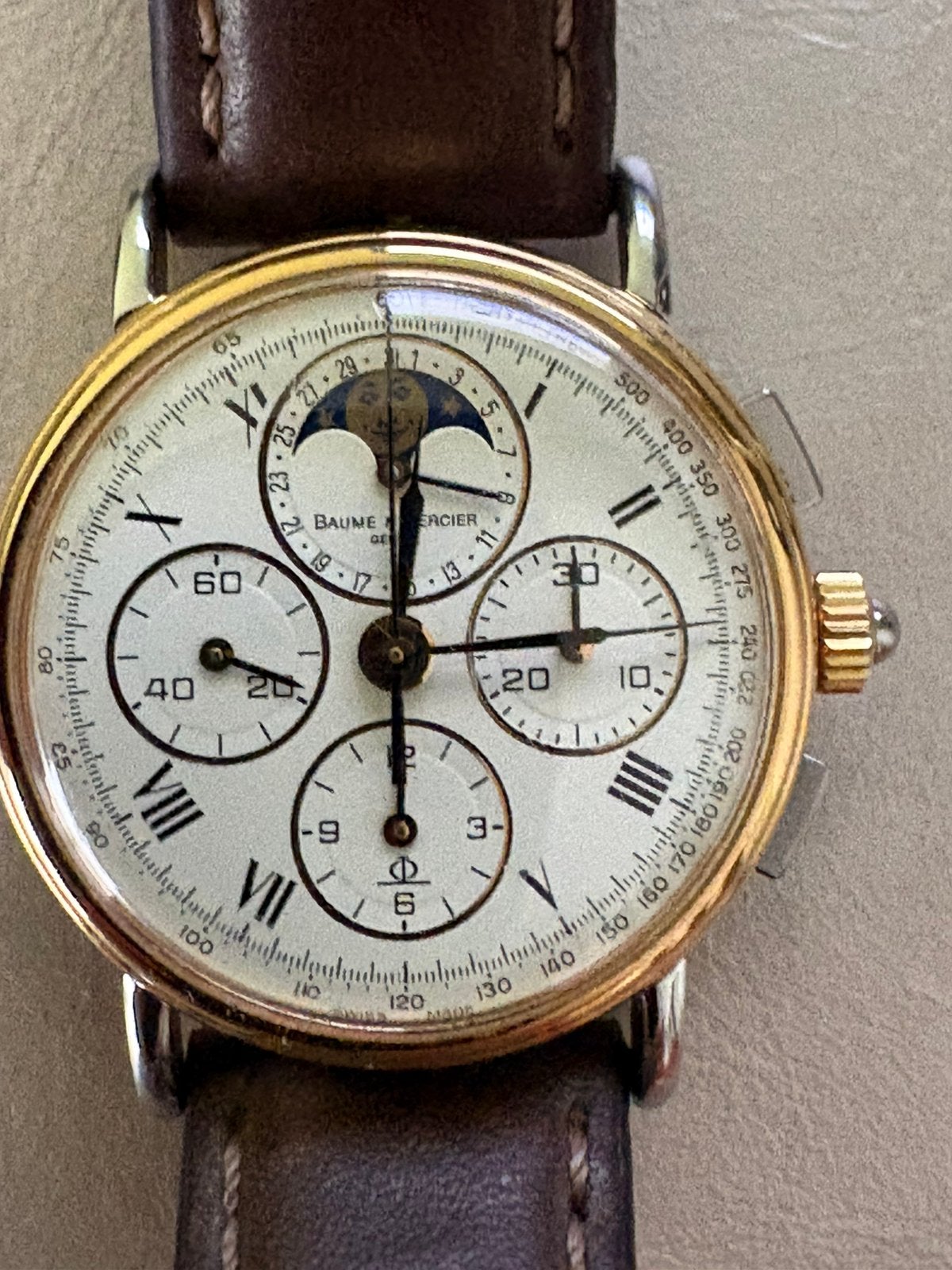 Baume & Mercier, Overige merken, Polshorloge, Ophalen of Verzenden, Goud