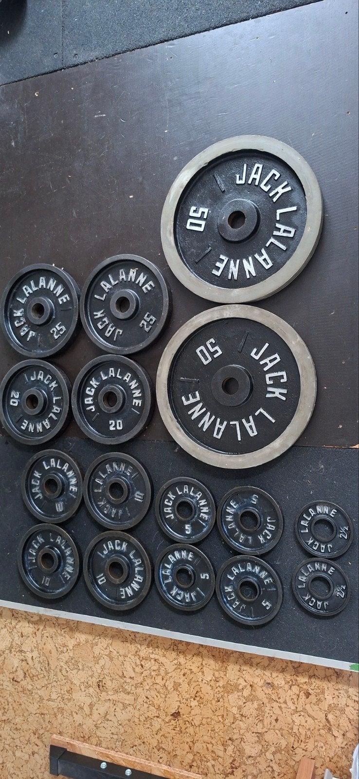 vintage jack lalanne gewichten 250 pound (+- 115 kg), Sports & Fitness, Enlèvement, Plaques d'haltères