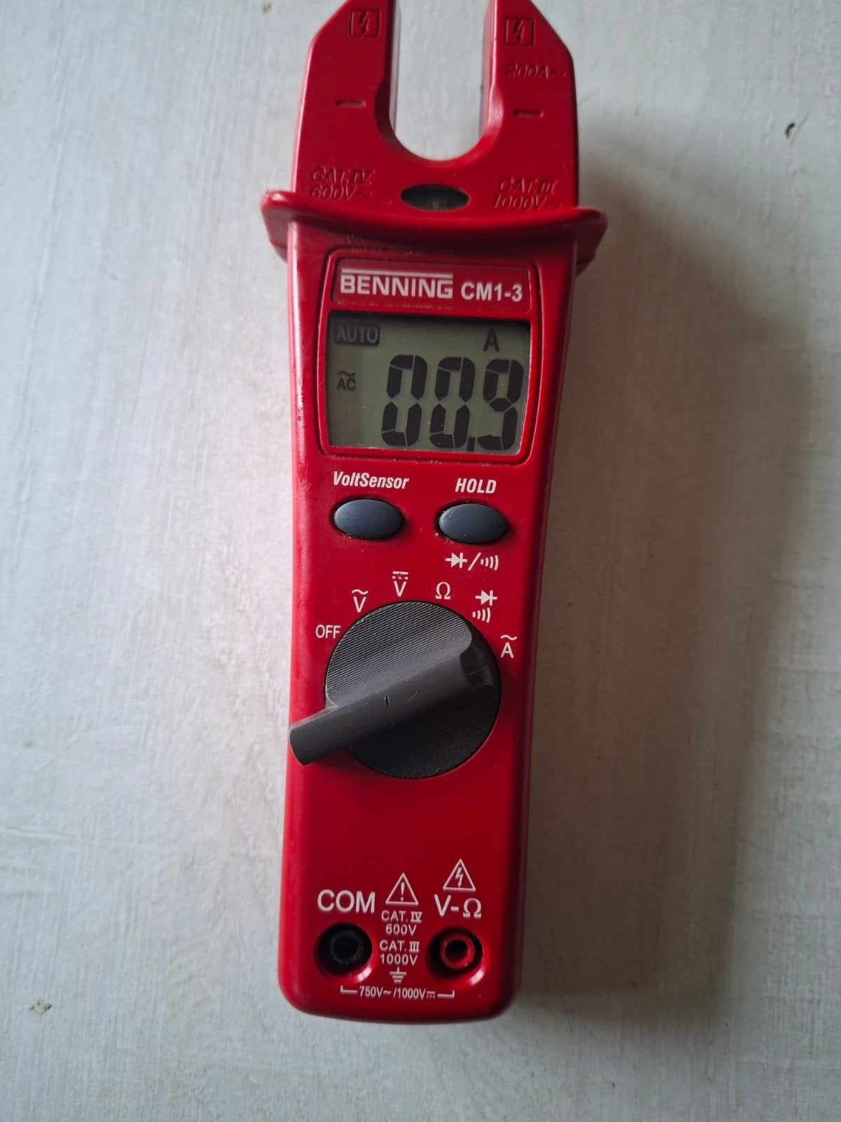 Benning CM 1-3 digitale stroomtang, Doe-het-zelf en Bouw, Ophalen of Verzenden, Multimeter
