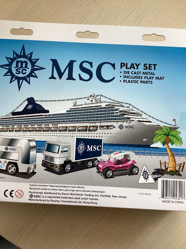 MSCcruises speel set, Ophalen, Nieuw