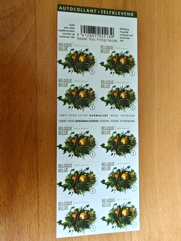 2009 Kerstzegel B 107. België - tarief 1., Postzegels en Munten, Kerst, Frankeerzegel, Ophalen of Verzenden, Zonder stempel