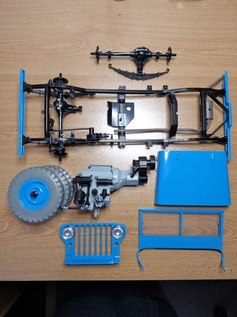 Jeep Tintin 1/8, Verzamelen, Ophalen of Verzenden, Kuifje, Zo goed als nieuw, Beeldje of Figuurtje