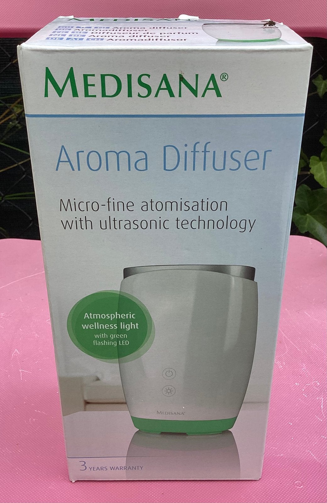 MEDISANA AROMA DIFFUSER met WELLNESS LICHT,NIEUW!!, Nieuw, Kunststof, Ophalen of Verzenden, Modern