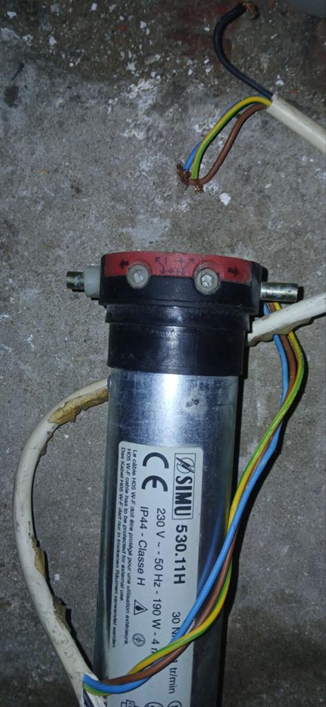 Moteur SIMU tubulaire pour volets axe 70mm, Enlèvement