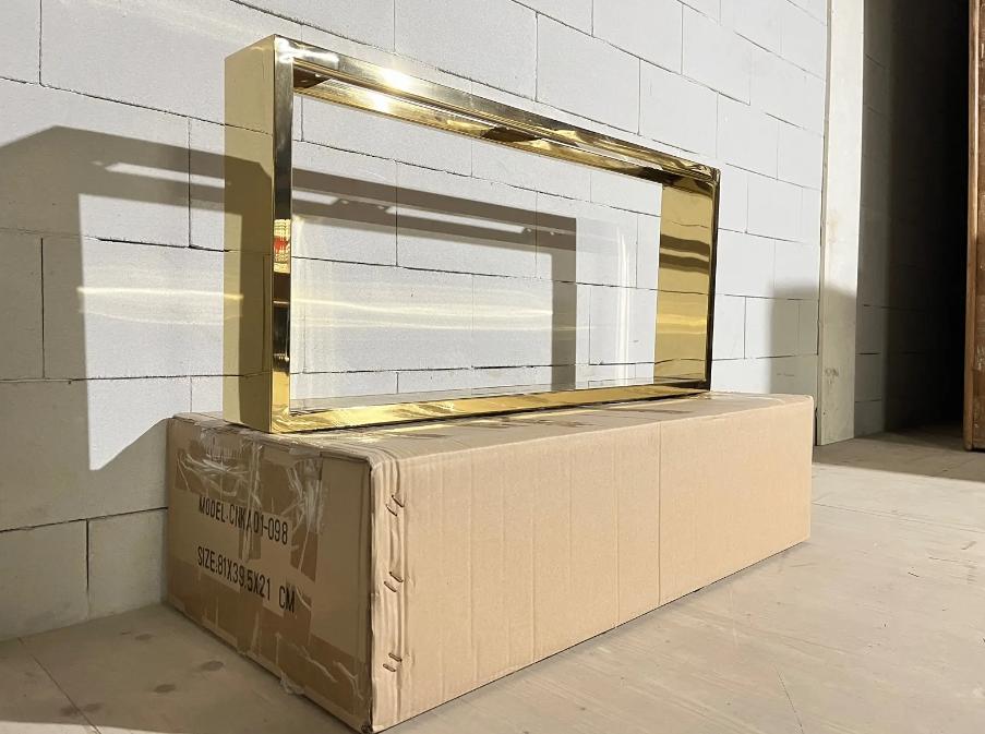 Exclusieve Rvs Tafelpoten set Nina Gepolijst Goud 37cm H, Huis en Inrichting, Nieuw, Ophalen of Verzenden, Metaal, Minder dan 50 cm