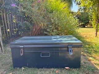 metalen kist, Huis en Inrichting, Ophalen, Gebruikt, 50 tot 100 cm, Metaal
