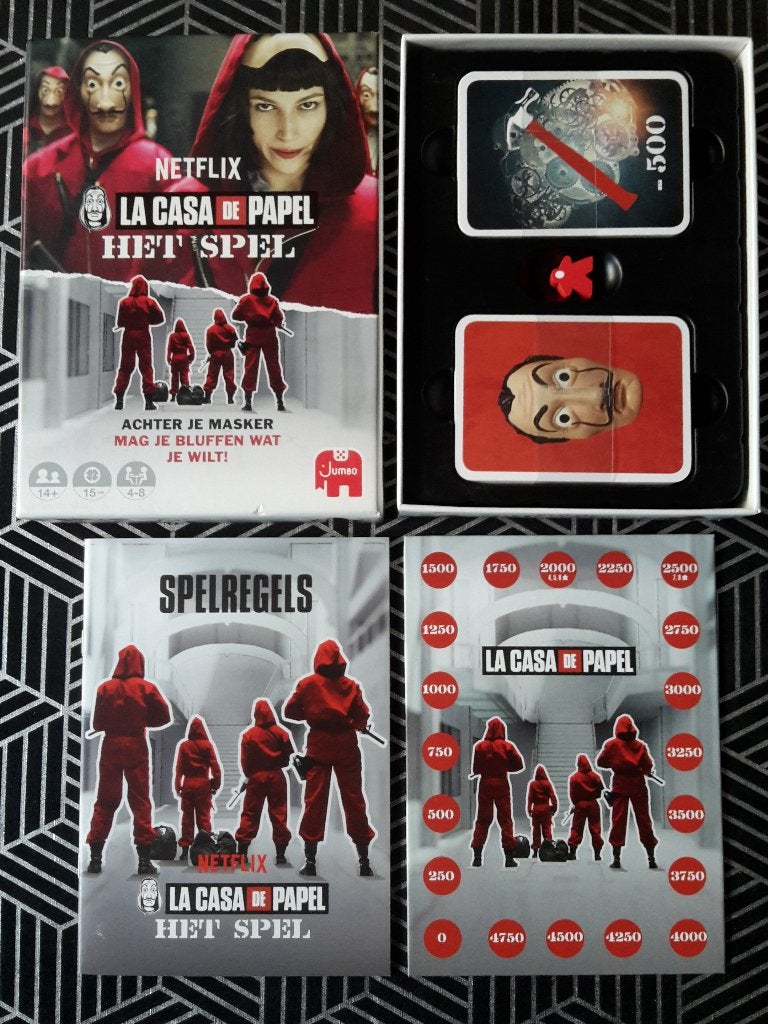 La Casa de Papel Het Spel, 4-8 spelers, + 1 gratis promo, Ophalen of Verzenden, Nieuw, JUMBO
